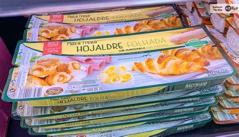 Hojaldre congelado en su empaque original