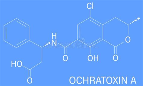 Estructura química de la Ocratoxina A