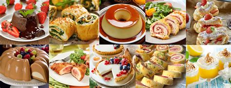 Clasificación de postres variados