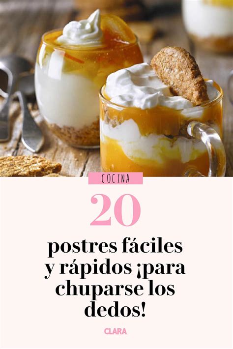 Ideas de postres fáciles y rápidos