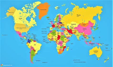 Mapa mundial con los diferentes nombres de las tortitas o pancakes