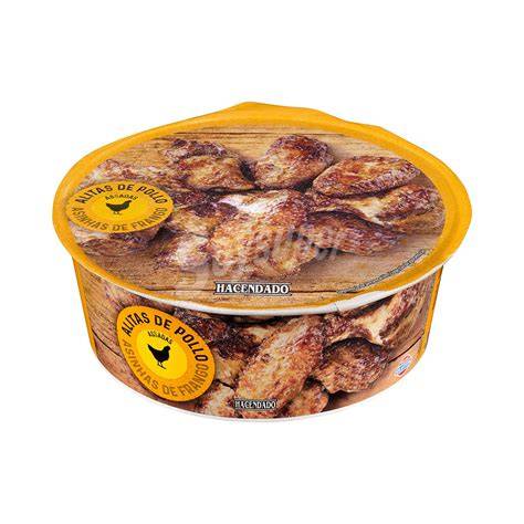 Envase de alitas de pollo asadas Hacendado