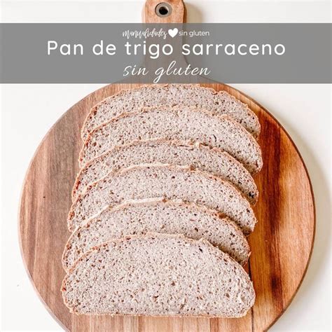 Rebanadas de pan sin gluten con trigo sarraceno