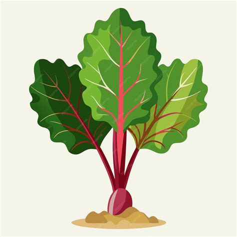 Ilustración de una planta de acelga