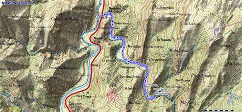 mapa de acceso y ubicación de la Olla de San Vicente cerca de Cangas de Onís