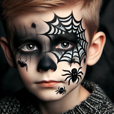 Niños con maquillaje de Halloween