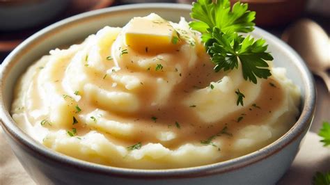 Puré de patatas en un recipiente hermético en la nevera