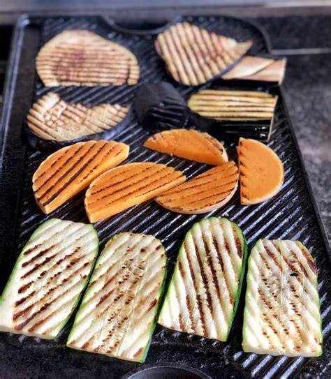 Berenjenas y calabacines a la plancha
