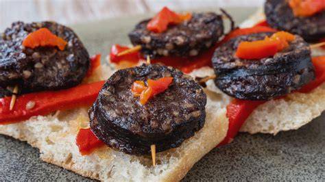 Morcilla vegana lista para cocinar