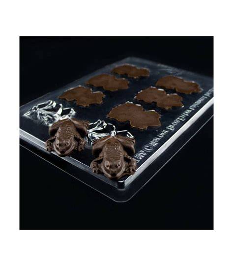 Molde para hacer ranas de chocolate caseras