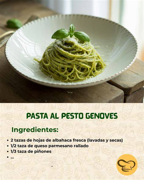 Ingredientes del pesto genovés