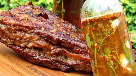 Salmuera seca de carne con hierbas