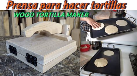 Detalle de cómo se usa una prensa para tortillas