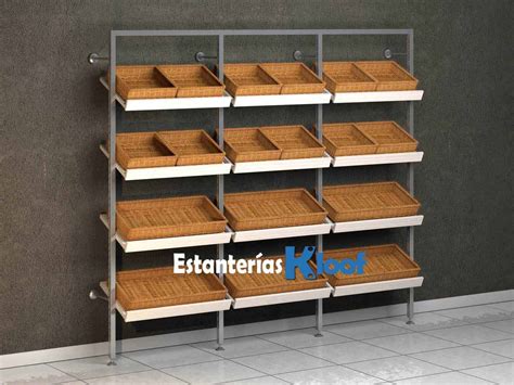 Diferentes tipos de estanterías modulares para panadería