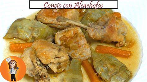 Conejo con alcachofas