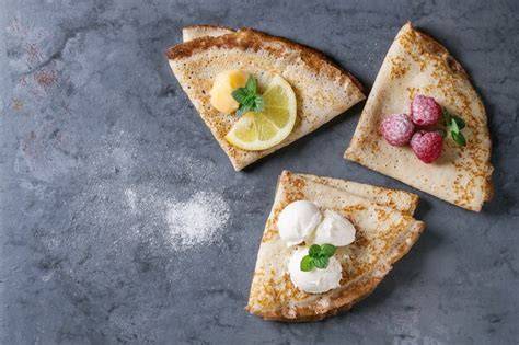 Crepes con diferentes rellenos y formas