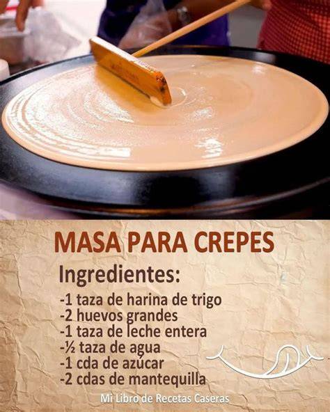 Masa de crepes lista para cocinar