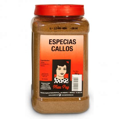 Variedad de especias para callos