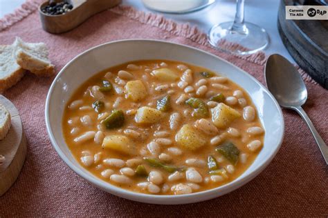 Plato de alubias con langosta