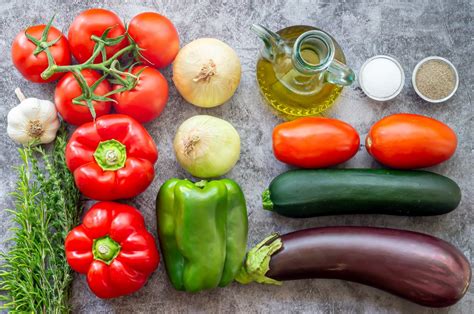 Ingredientes para ratatouille