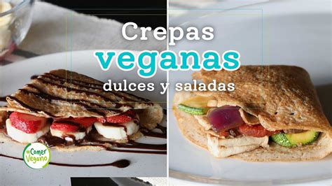 Ingredientes para crepes veganos