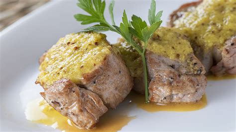Ingredientes para solomillo a la mostaza