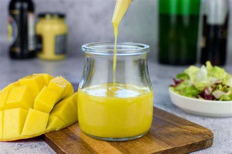 Ingredientes para vinagreta de mango