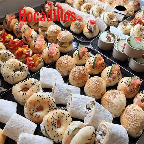 Bocadillos dulces y salados para eventos