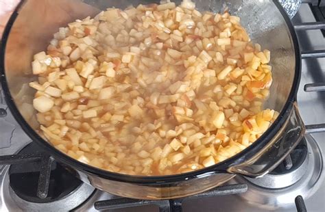 Relleno de manzana para tarta