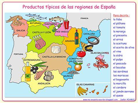 Mapa de España destacando regiones gastronómicas
