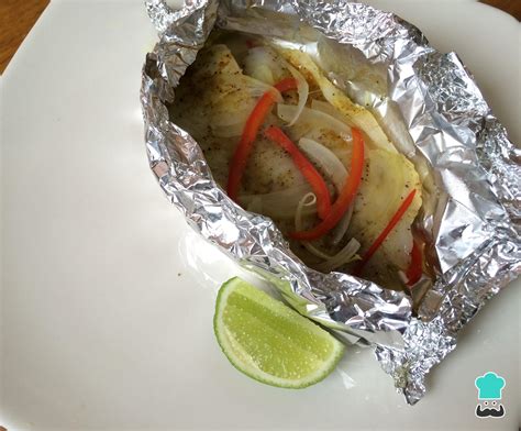 Plato de pescado en papillote