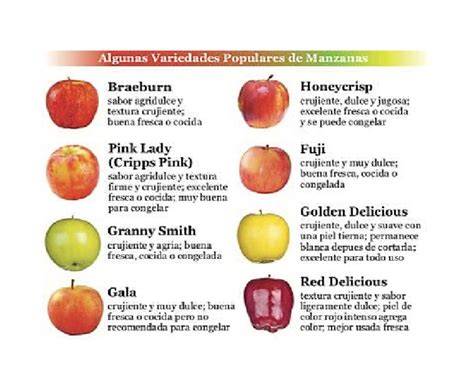 Ilustración de manzanas variadas y su origen geográfico
