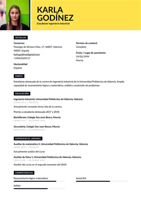 Checklist para un CV sin experiencia