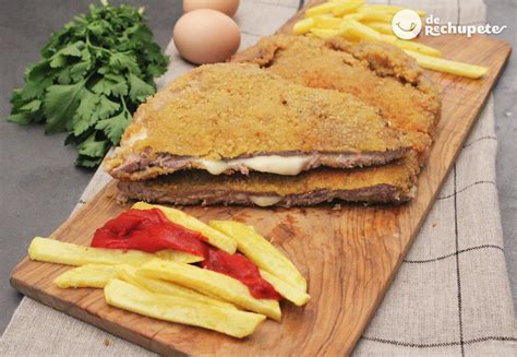 Plato de cachopo jugoso y crujiente