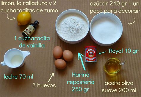 Ingredientes para magdalenas de espelta
