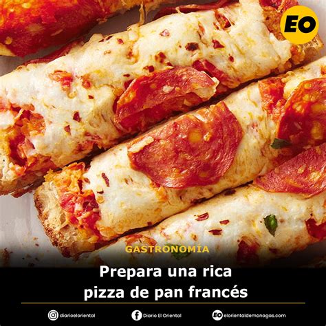 pizza rápida hecha en pan francés