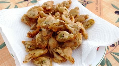 Ingredientes para alcachofas rebozadas