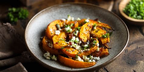 Infografía: Pasos para preparar calabaza asada con queso Roquefort
