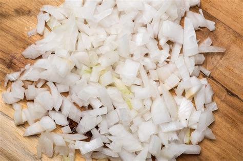Cebolla picada para ensalada
