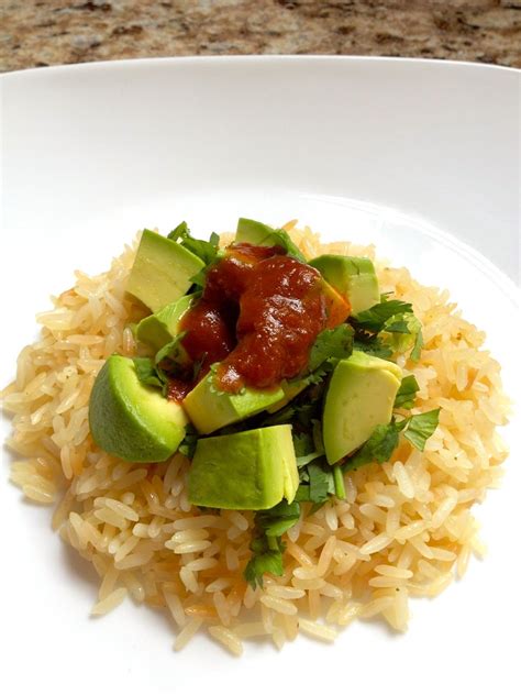 Mezcla de aguacate y arroz