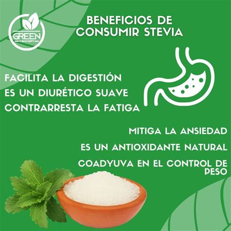 Infografía sobre los beneficios de la Stevia
