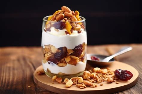 Bizcocho de ciruelas y yogur con decoración de frutos secos