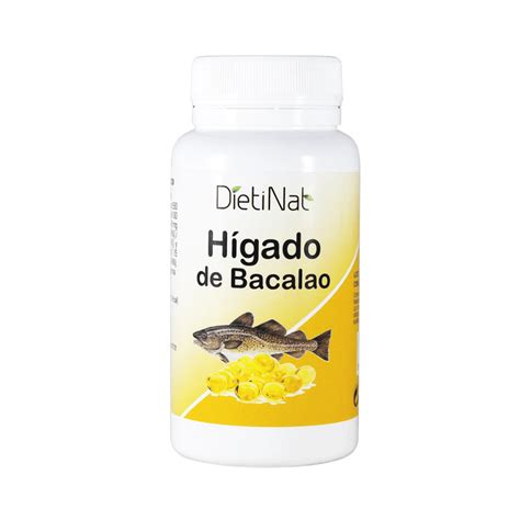 Ilustración de un bacalao y un frasco de aceite de hígado de bacalao