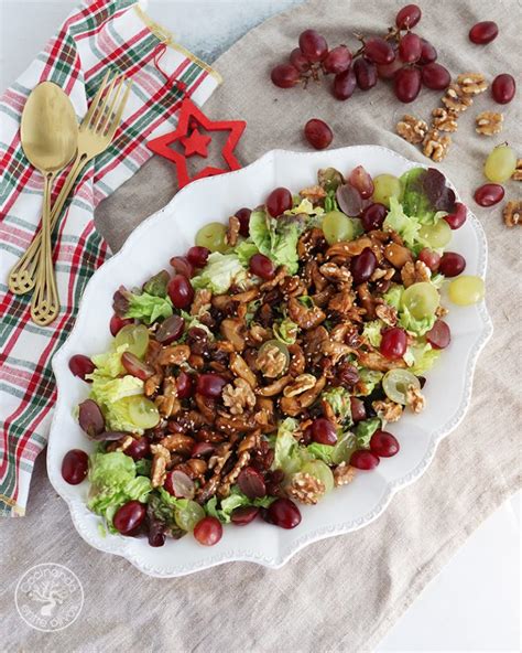Ensalada templada con pavo y nueces