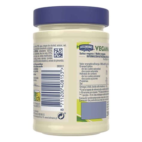 Mayonesa vegana con lecitina de girasol