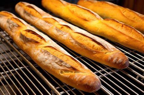 Imagen de varias baguettes recién horneadas