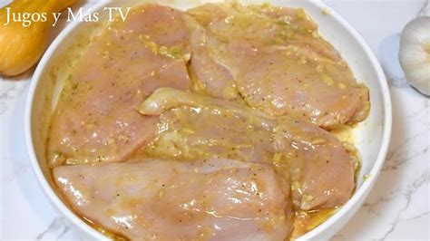 Ingredientes para el marinado de pollo