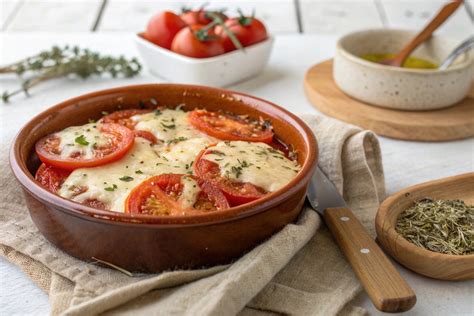 Queso provolone fundido en cazuela