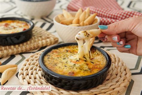 Infografía con los pasos para hacer provolone al horno