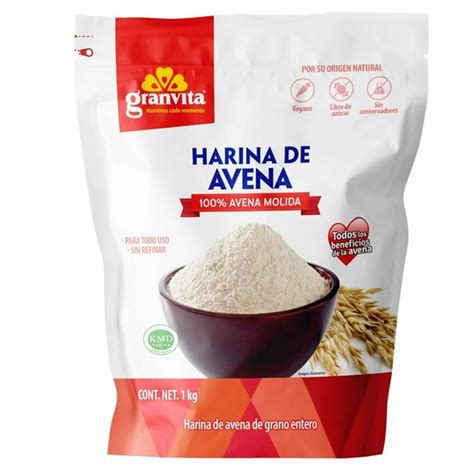 Harina de avena integral en bolsa